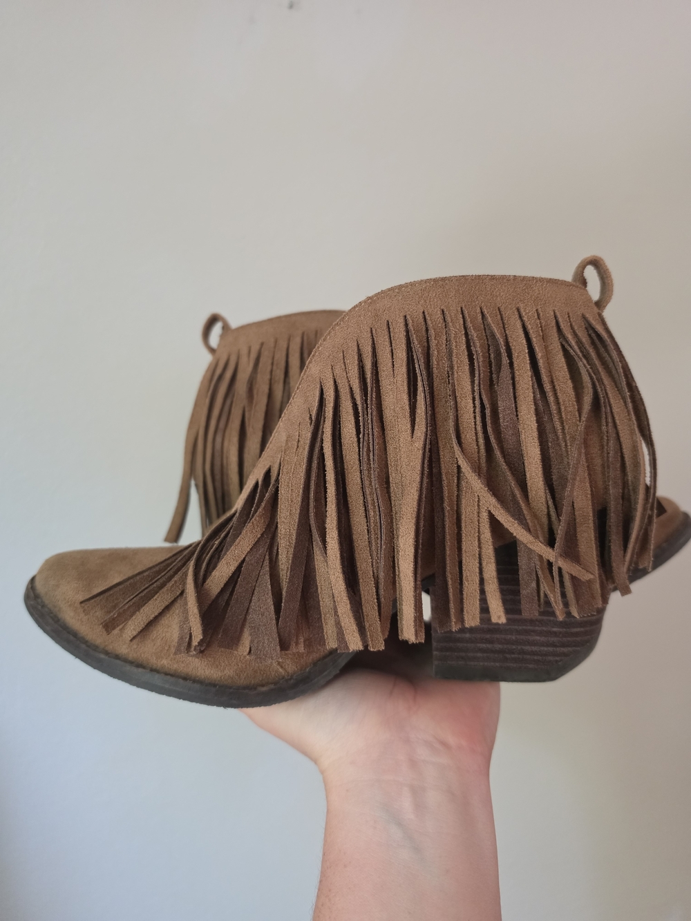 Coconuts by Matisse Brown Suede Fringe Ankle Boots